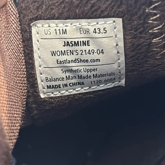 Eastland Jasmine Faux Leather Chelsea Boots with Fur Lining Size 11 - Picture 7 of 8